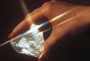 star of sierra leone, diamond, loose, hand, sparkle,